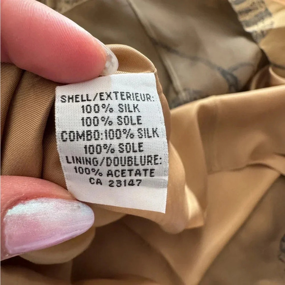 Talbots 100% Silk Gold Strapless Cocktail Dress - Size 10 - Picture 6 of 8